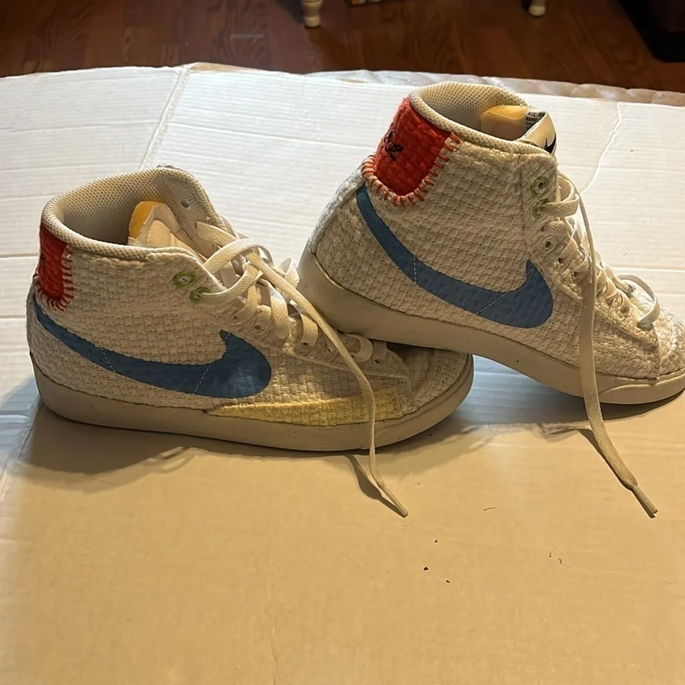 Nike blazer mid ‘ 77 next nature hemp shoes-size 8 women’s high top tennis shoes
